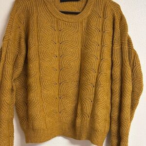 Vero Moda Mustard Knit Sweater